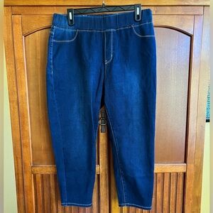 Avenue Dark Wash Petite Ankle Butter Denim Skinny Jean